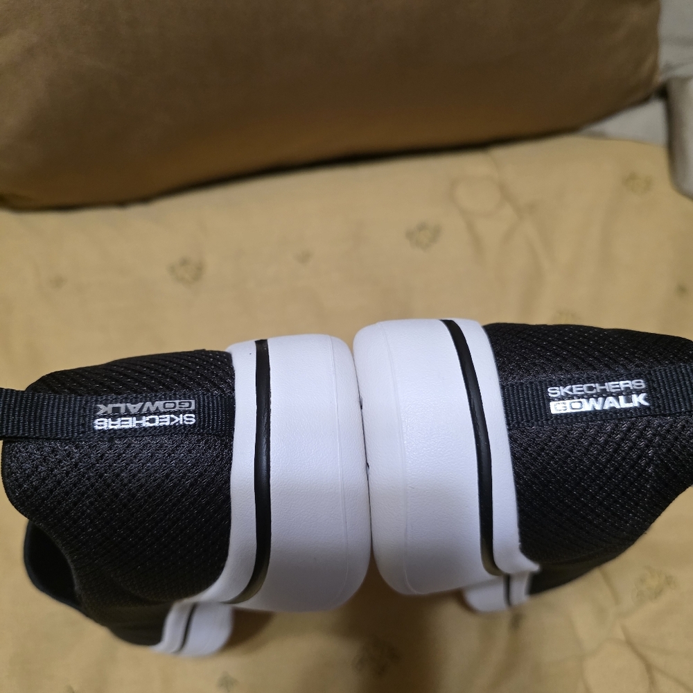Skechers  Go WALK, Black Slip-On Sneakers - Picture 6 of 13